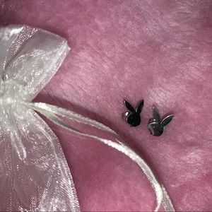 playboy sterling silver earrings
